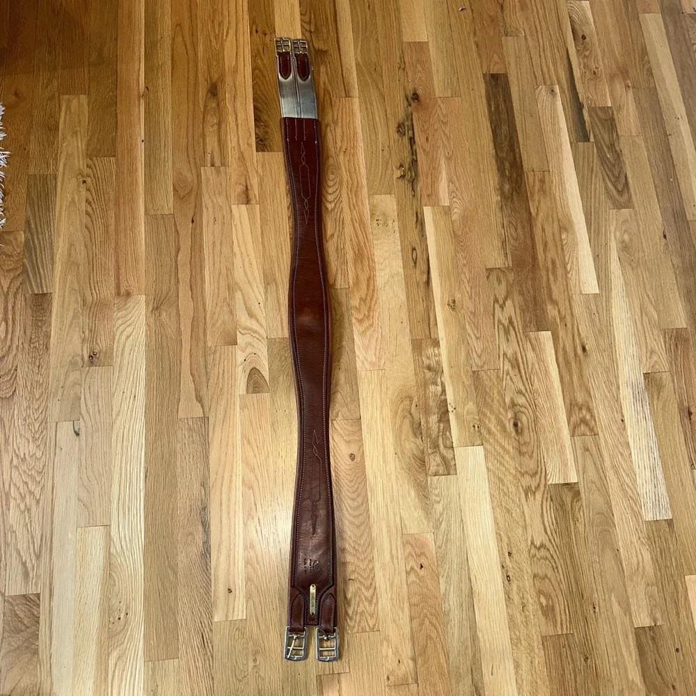 Custom Made Lighter‎ Brown Padded Hunter English Girth - 48